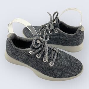 Allbirds Gray Merino Wool Runner Lace Up Sneaker Women's 8